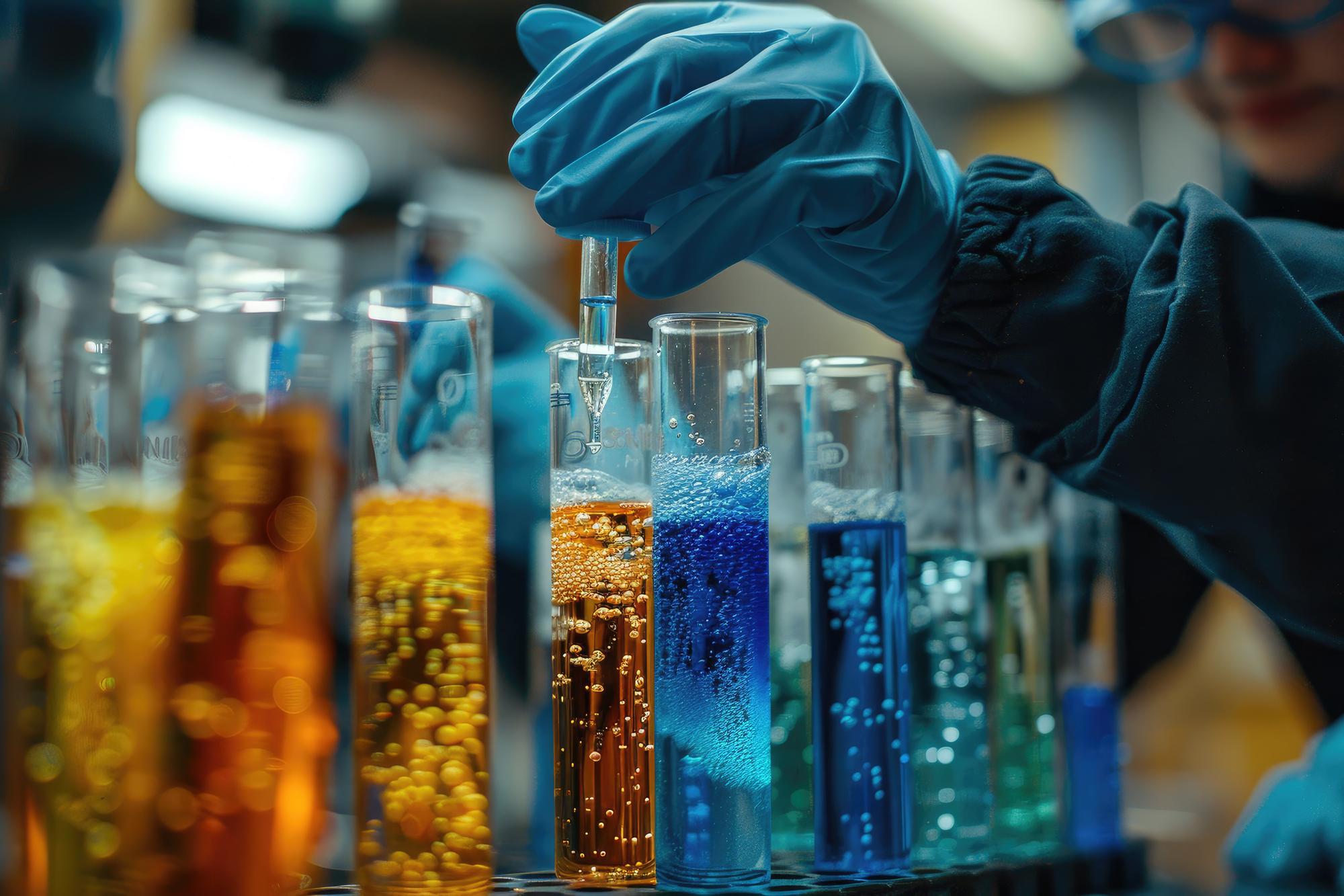Chemical molecules abstract